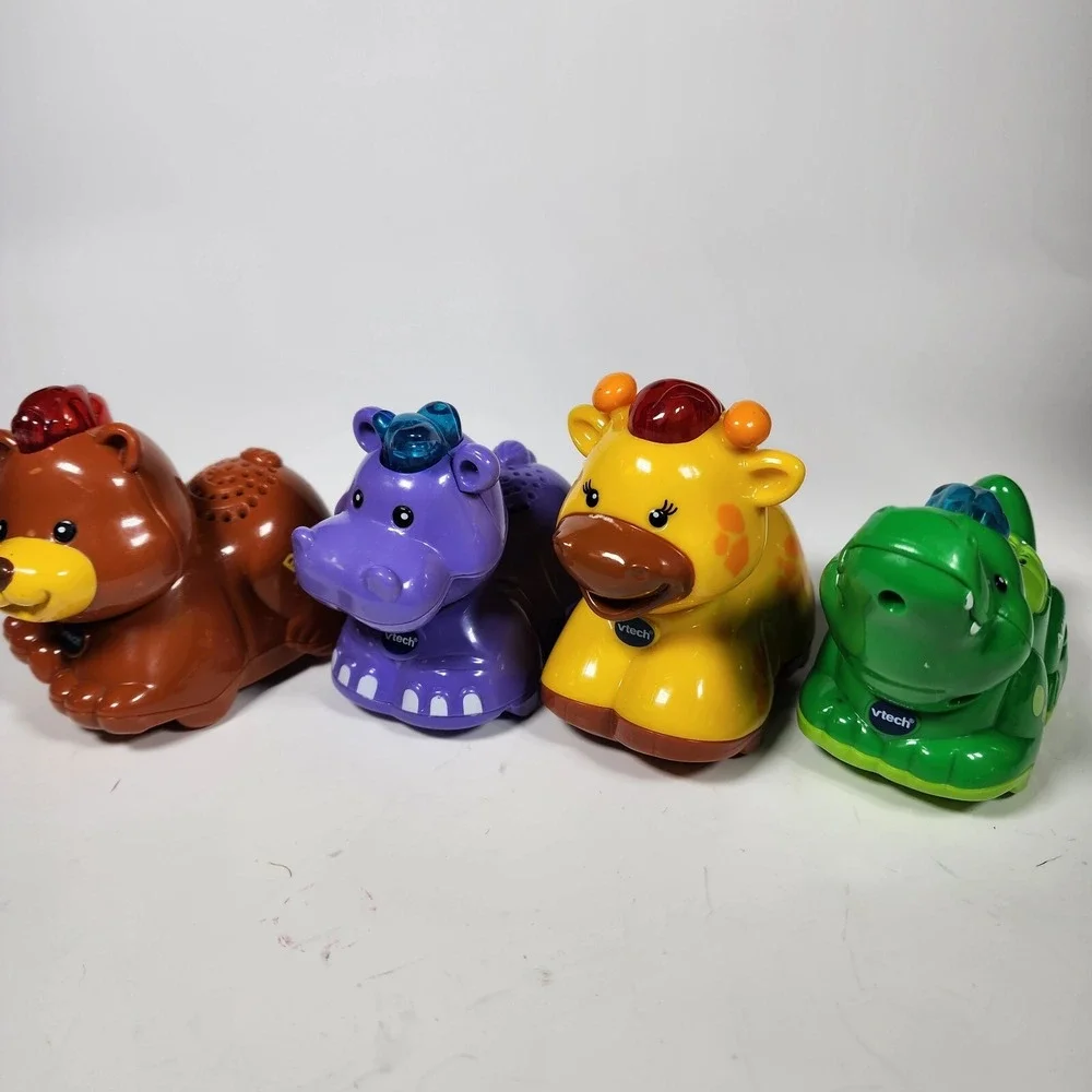 Vtech Go Go Smart Wheels Animal Lot Alligator Bear Hippo Giraffe Tested Working